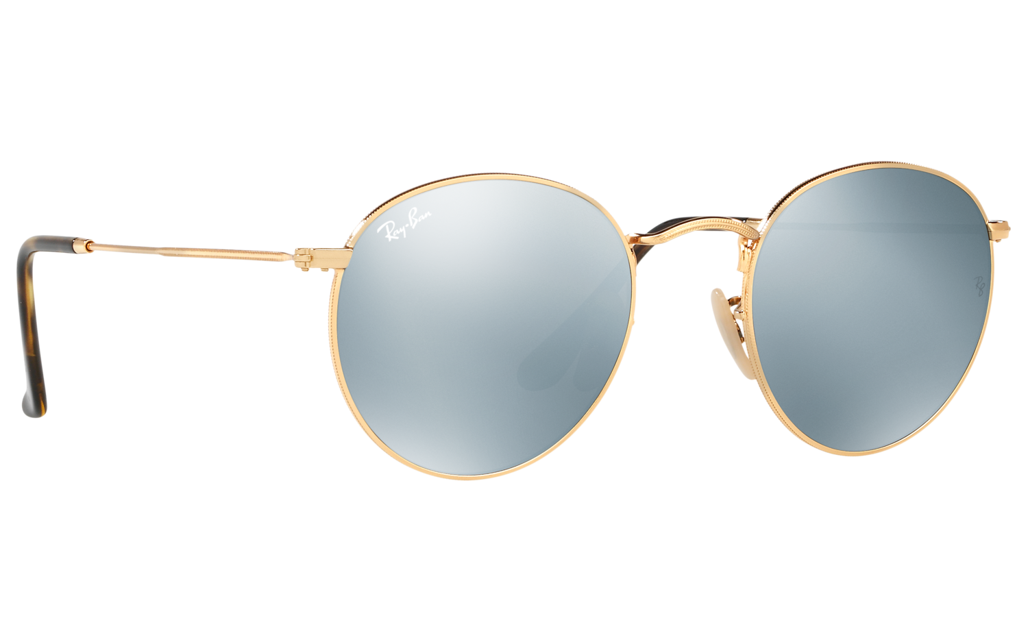 Ray ban sales round flat lenses